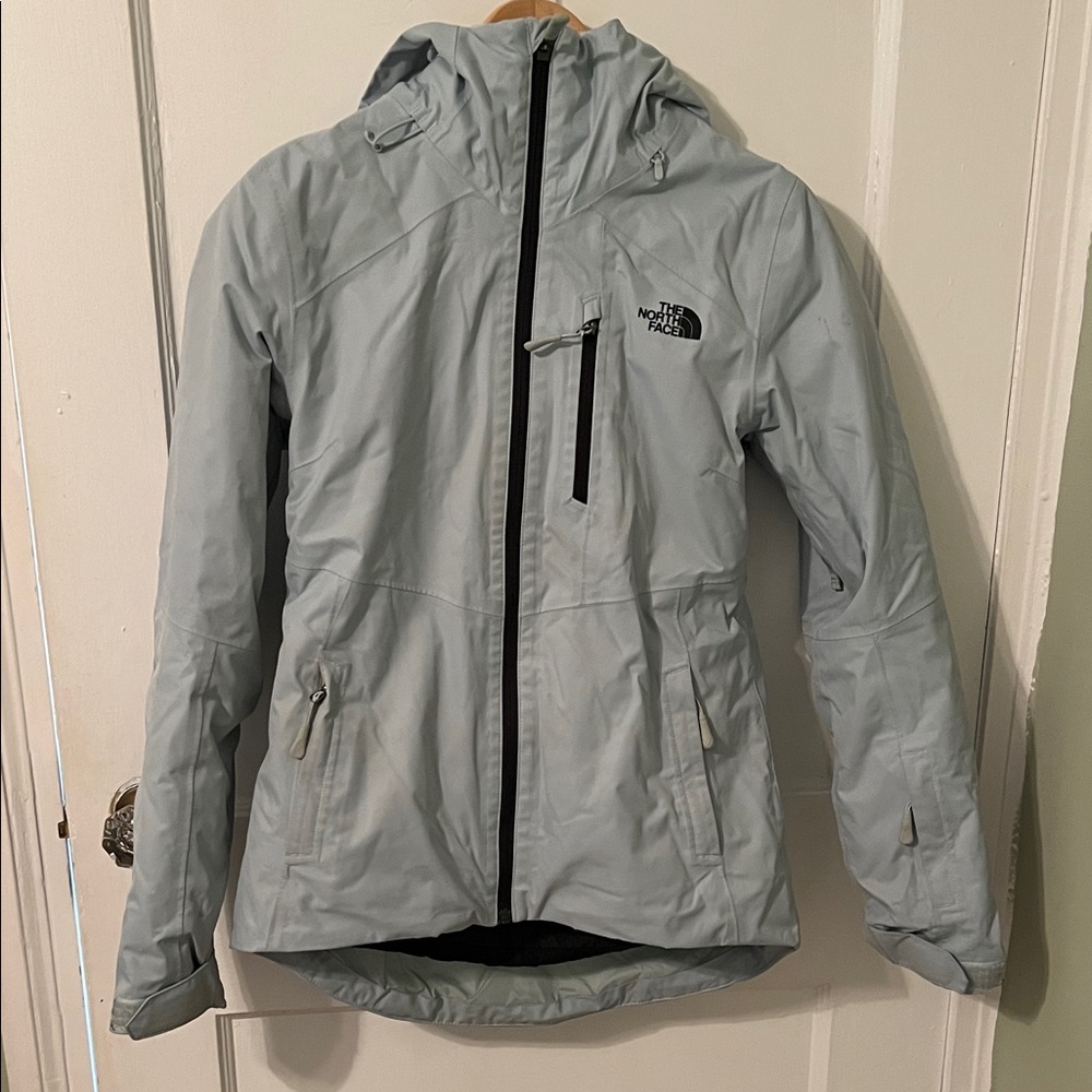 Light Blue North Face Women's Ski Jacket (XS)
